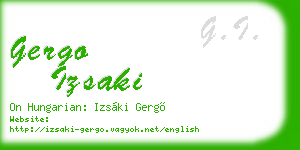 gergo izsaki business card